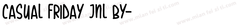 Casual Friday JNL by字体转换